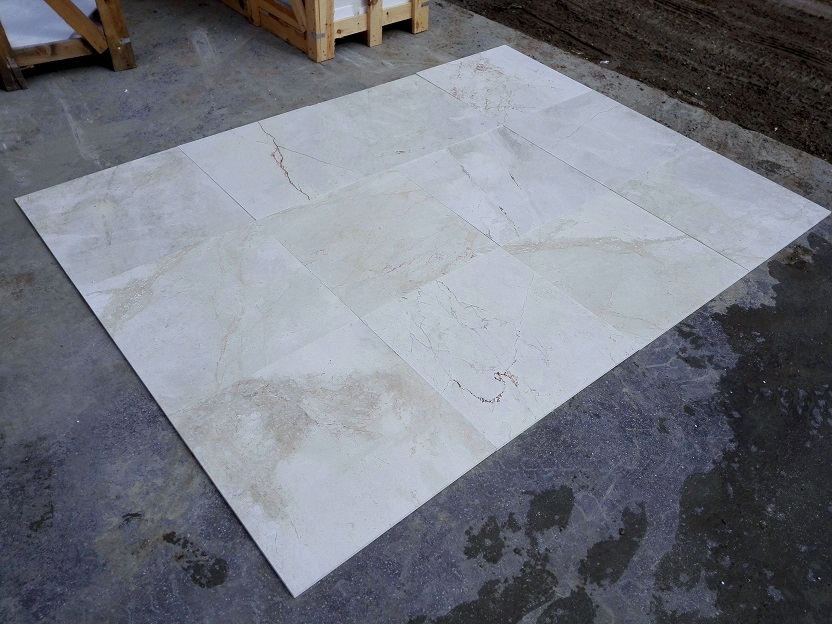 1.2cm x 24 x 24 Crema Latte Polished Marble 2