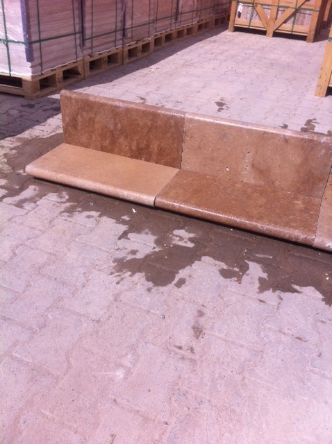 2x12x24 Walnut Tumbled Pool Coping Premium 1